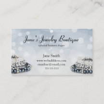 Elegante Schmuck-Visitenkarte-Entwurfs-Schablone