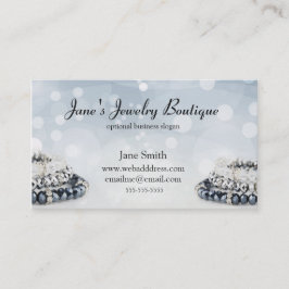 Elegante Schmuck-Visitenkarte-Entwurfs-Schablone Visitenkarte