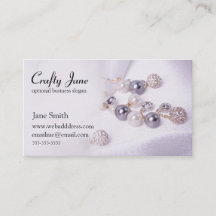Elegante Schmuck-Visitenkarte-Entwurfs-Schablone