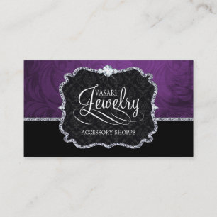 Elegante Schmuck-Visitenkarte-Schablone Visitenkarte