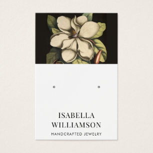 Elegante Schmuckkarte mit Blumenerden