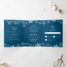 Elegante Schneeflocken Dunkle Blaue Marine Winterh