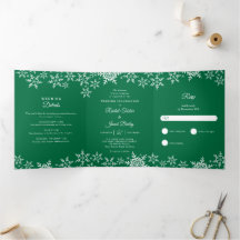 Elegante Schneeflocken Grüne Weihnachtsfeier