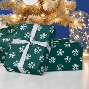 Elegante Schneeflocken   Weihnachtspapier Geschenkpapier