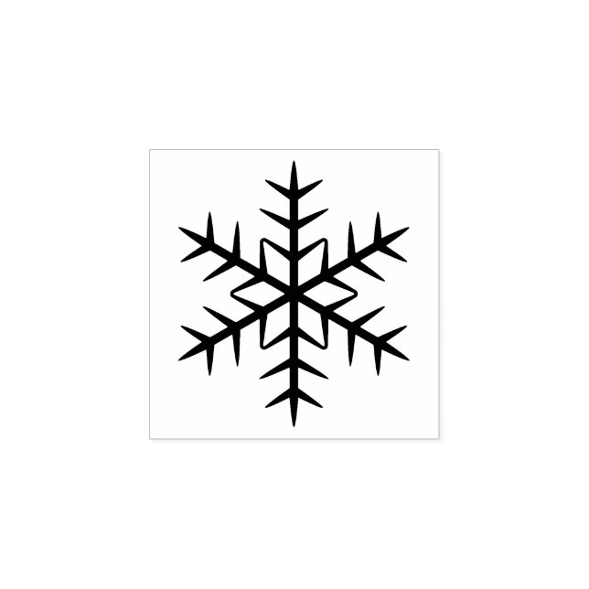 Elegante Schneeflockensaison Gummistempel (Prägung)