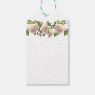 Elegante schöne errötende weiße elfenbeinfarbene r geschenkanhänger