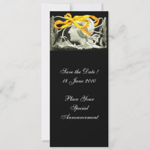 ELEGANTE SCHÖNHEIT / LADY MIT GELBEN BODEN UND BLU SAVE THE DATE