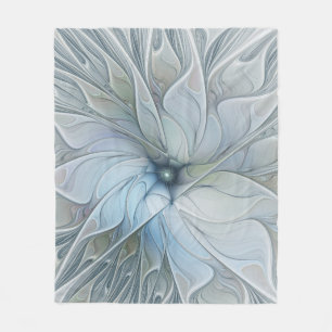 Elegante Schönheit Moderne Abstrakte Fraktal Kunst Fleecedecke