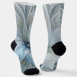 Elegante Schönheit Moderne Abstrakte Fraktal-Kunst Socken
