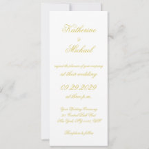 Elegante Schreibschrift Insel Citrus Gelb Hochzeit