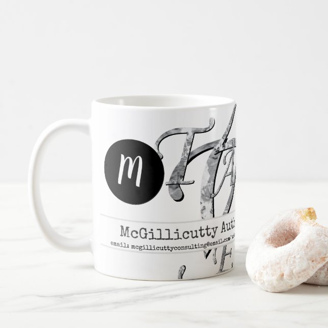 Elegante Schreibweise für geschäftliche Zwecke Kaffeetasse (Mit Donut)
