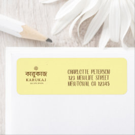 Elegante Schrift blassrosa Versandzubehör
