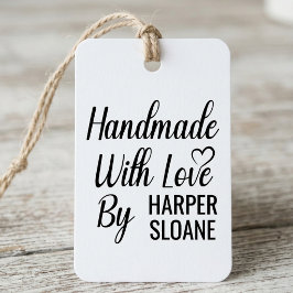 Elegante Schrift Handgefertigt Mit Liebe Stylische Gummistempel