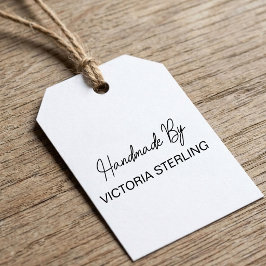 Elegante Schrift Handschriftlich Hergestellt von Permastempel