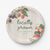 Elegante Schrift "Lokal Gewachsen" Babyparty