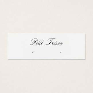 Elegante Schrift Ohrstecker Display