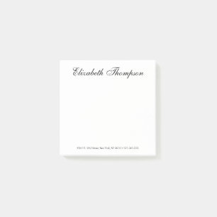 Elegante Schrift Post-it Klebezettel