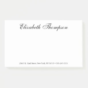 Elegante Schrift Post-it Klebezettel