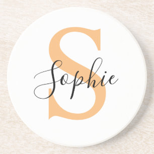 Elegante Schriftzug individuell personalisiertes G Getränkeuntersetzer