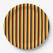 Elegante Schwarz-Gelb-Gestreifte Moderne Retro-Opt