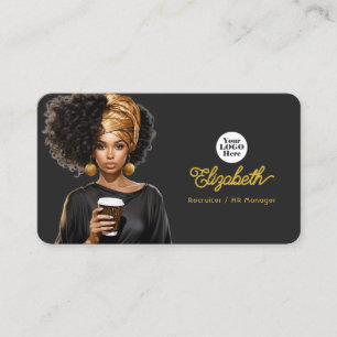 Elegante Schwarz-Gold-Branding für eine schwarze G Visitenkarte