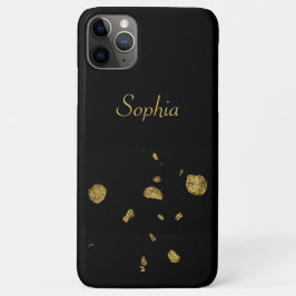 Elegante Schwarz-Gold-Winkel Case-Mate iPhone Hülle
