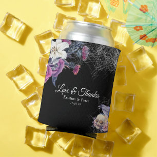 Elegante Schwarz Lila Gothic Bläserskulptur Hochze Dosenkühler