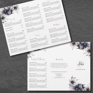 Elegante Schwarz-Weiß-Broschüre für Spa-Service-Me Flyer