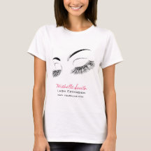 Elegante Schwarz-Weiß-Eyelashes Lash-Bar Zeichnend
