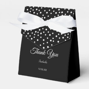 Elegante Schwarz-Weiß-Geschenkbox Geschenkschachtel