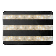 Elegante Schwarz-Weiß-Lichter Streifen Chic Modern
