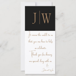 Elegante Schwarz, Weiß und Gold Hochzeit Vielen Da