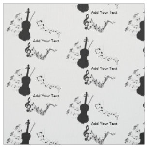 Elegante Schwarz-Weiß-Violine mit musikalischen No Stoff