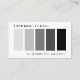 Elegante Schwarz-weiße abstrakte Formen QR-Code Visitenkarte