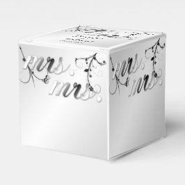 Elegante Schwarz-weiße Gastgeschenk Hochzeit Geschenkschachtel