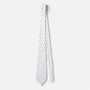 Elegante Schwarz-weiße Polka Dots Krawatte