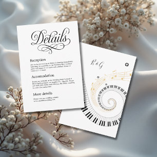elegante, schwarz-weiße Typografie Begleitkarte