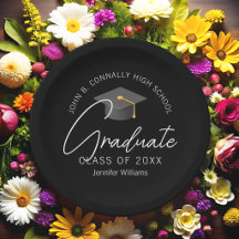 Elegante schwarze Abschlussfeier - individuelle Gr