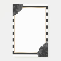 Elegante schwarze Blumen moderne schwarze und weiß