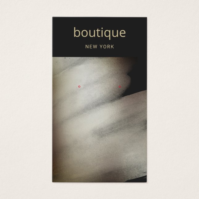 Elegante schwarze Bronzemarine Ohrring-Display-Kar (Vorderseite)