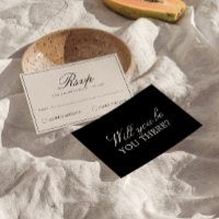 Elegante schwarze Creme-Hochzeit im Stil des alten