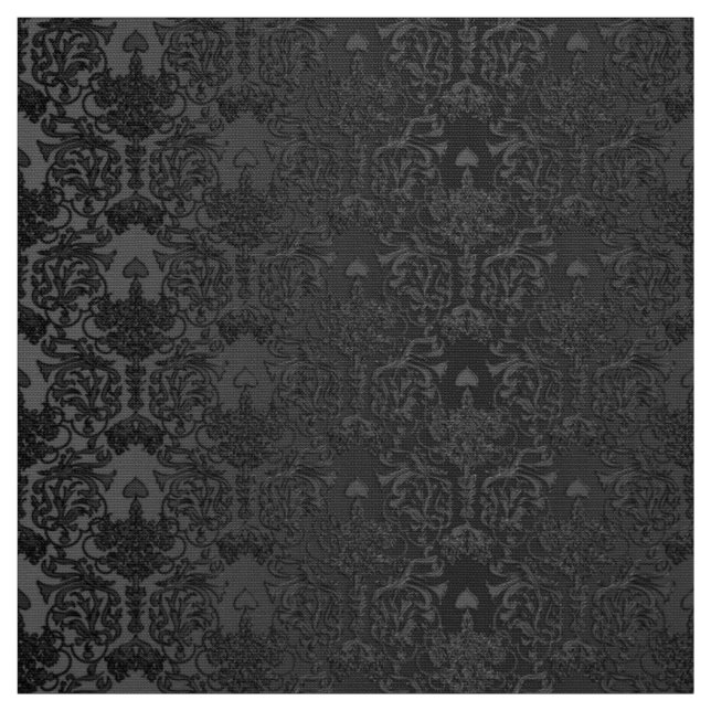 Elegante schwarze Damast-Spitze Stoff (Muster)