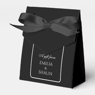 Elegante Schwarze Gastgeschenk Hochzeit-Boxen mit  Geschenkschachtel