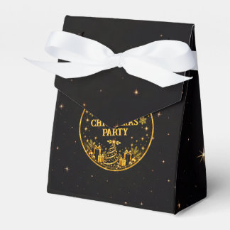 Elegante schwarze goldene Weihnachtsgeschenkverpac Geschenkschachtel