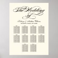 Elegante schwarze Kalligrafie-Hochzeitssattelkarte