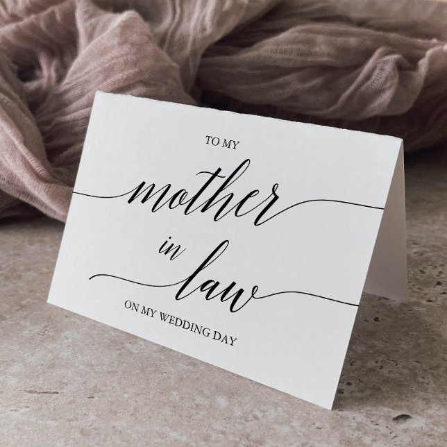 Elegante schwarze Kalligraphie für meine Mutter im Karte (Von Creator hochgeladen)