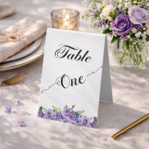 Elegante schwarze Kalligraphie Tabelle Eine Tischn Tischaufsteller
