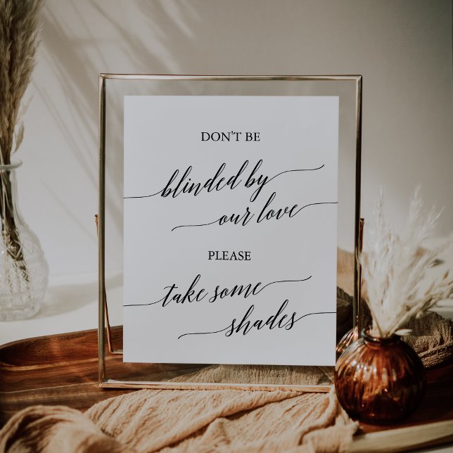 Elegante schwarze Kalligraphie, verblendet von uns Poster (Von Creator hochgeladen)