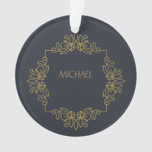 ELEGANTE SCHWARZE ORNATION MIT BEZEICHNUNG ORNAMENT