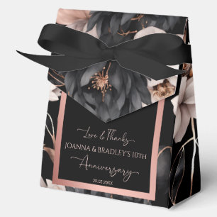Elegante schwarze Rosen-Goldene Hochzeitsgeschenke Geschenkschachtel